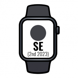 Apple watch se 2 gen 2023/ gps/ cellular/ 40mm/ caja de aluminio medianoche/ correa deportiva medianoche m/l