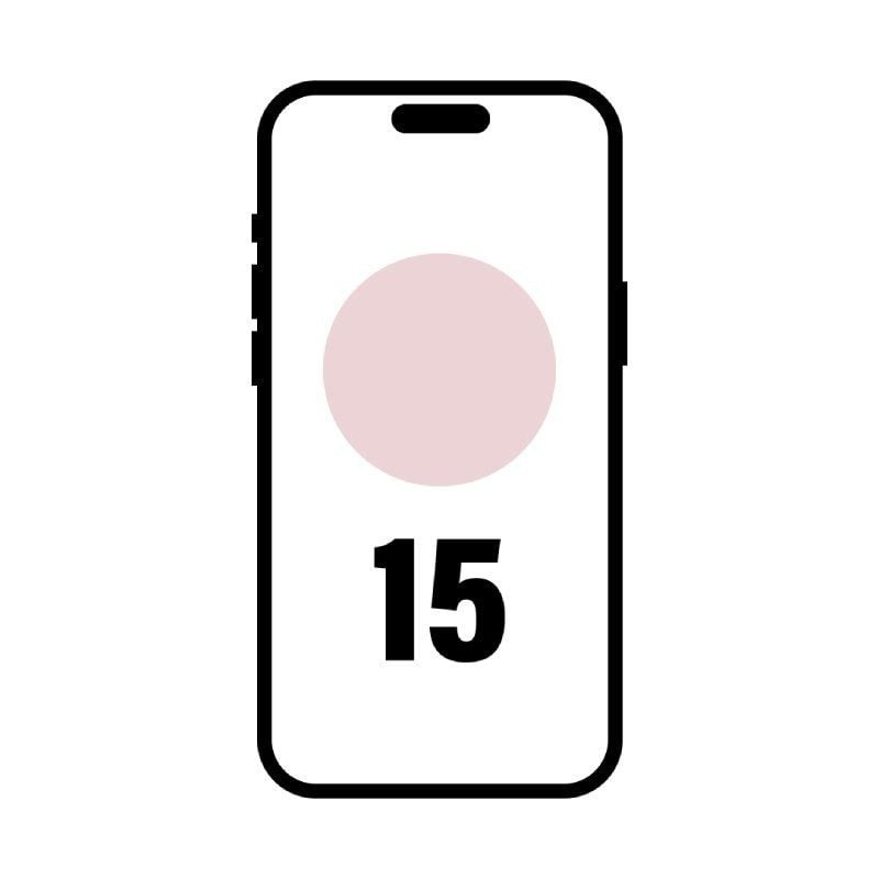 Smartphone apple iphone 15 256gb/ 6.1'/ 5g/ rosa