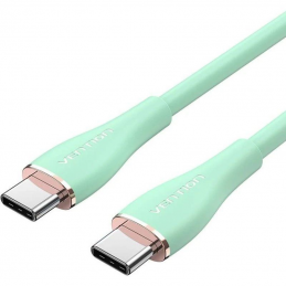 Cable usb 2.0 tipo-c vention tawgh/ usb tipo-c macho - usb tipo-c macho/ hasta 100w/ 480mbps/ 2m/ verde