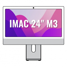 Apple imac 24' retina 4,5k / m3 8-core cpu/ 8gb/ 256gb ssd/ 8-core gpu/ plata