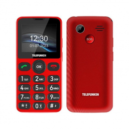 Teléfono móvil telefunken s415 para personas mayores/ rojo