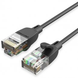Cable de red rj45 utp vention ibibf cat.6a/ 1m/ negro
