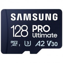 Tarjeta de memoria samsung pro ultimate 128gb microsd xc con adaptador/ clase 10/ 200mbs