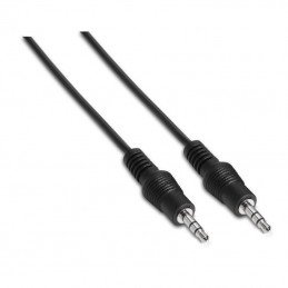 Cable estéreo aisens a128-0142/ jack 3.5 macho - jack 3.5 macho/ hasta 0.1w/ 1.5m/ negro