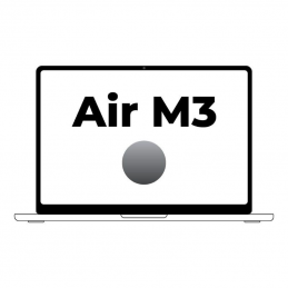Apple macbook air 13,6'/ m3 8-core cpu/ 8gb/ 256gb ssd/ 8-core gpu/ gris espacial