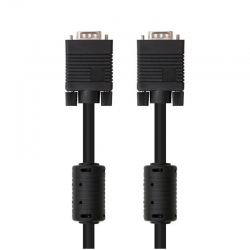 Cable svga nanocable 10.15.0110/ vga macho - vga macho/ 10m/ negro
